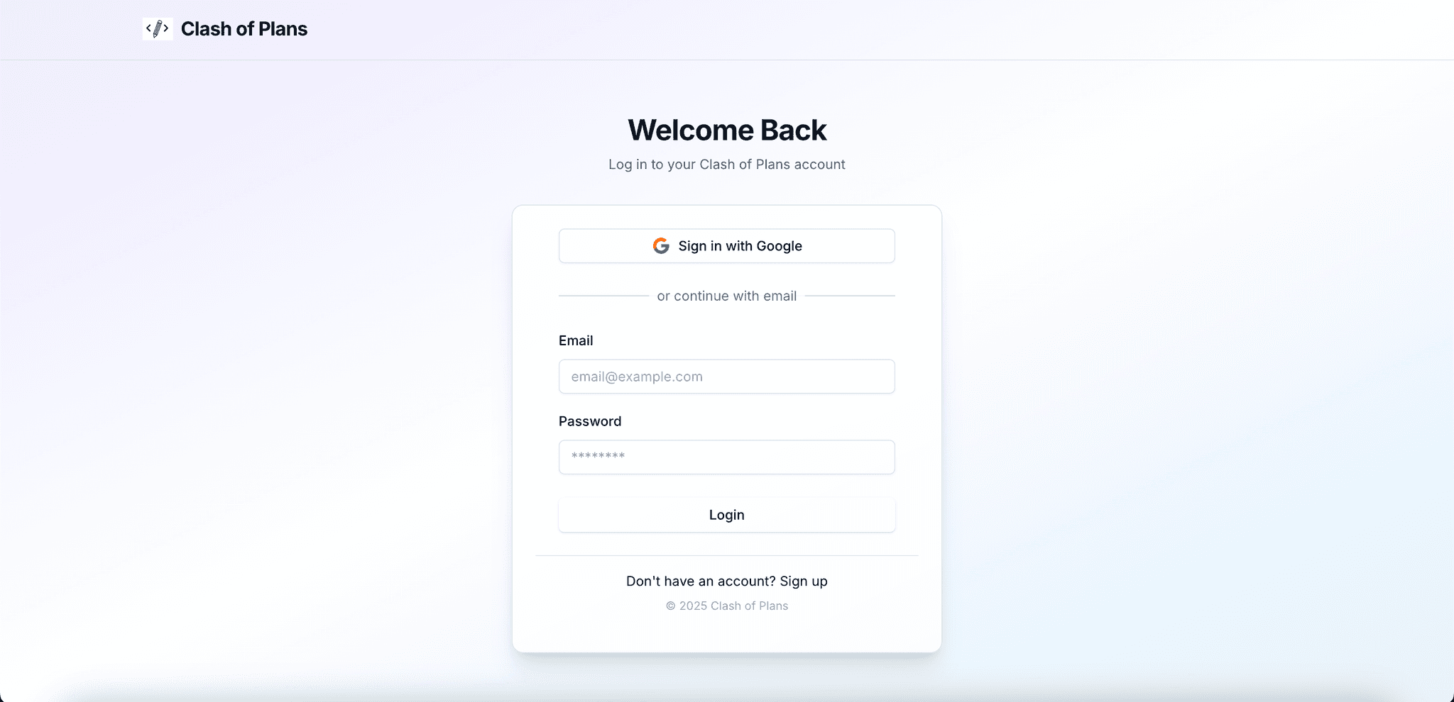 Clash of Plans Screenshot